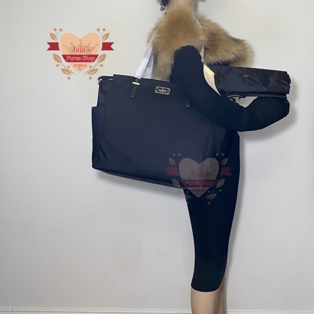 ❤️Kate Spade Nylon W/ PVC Leather Diaper Bag❤️ - Picture 13 of 17